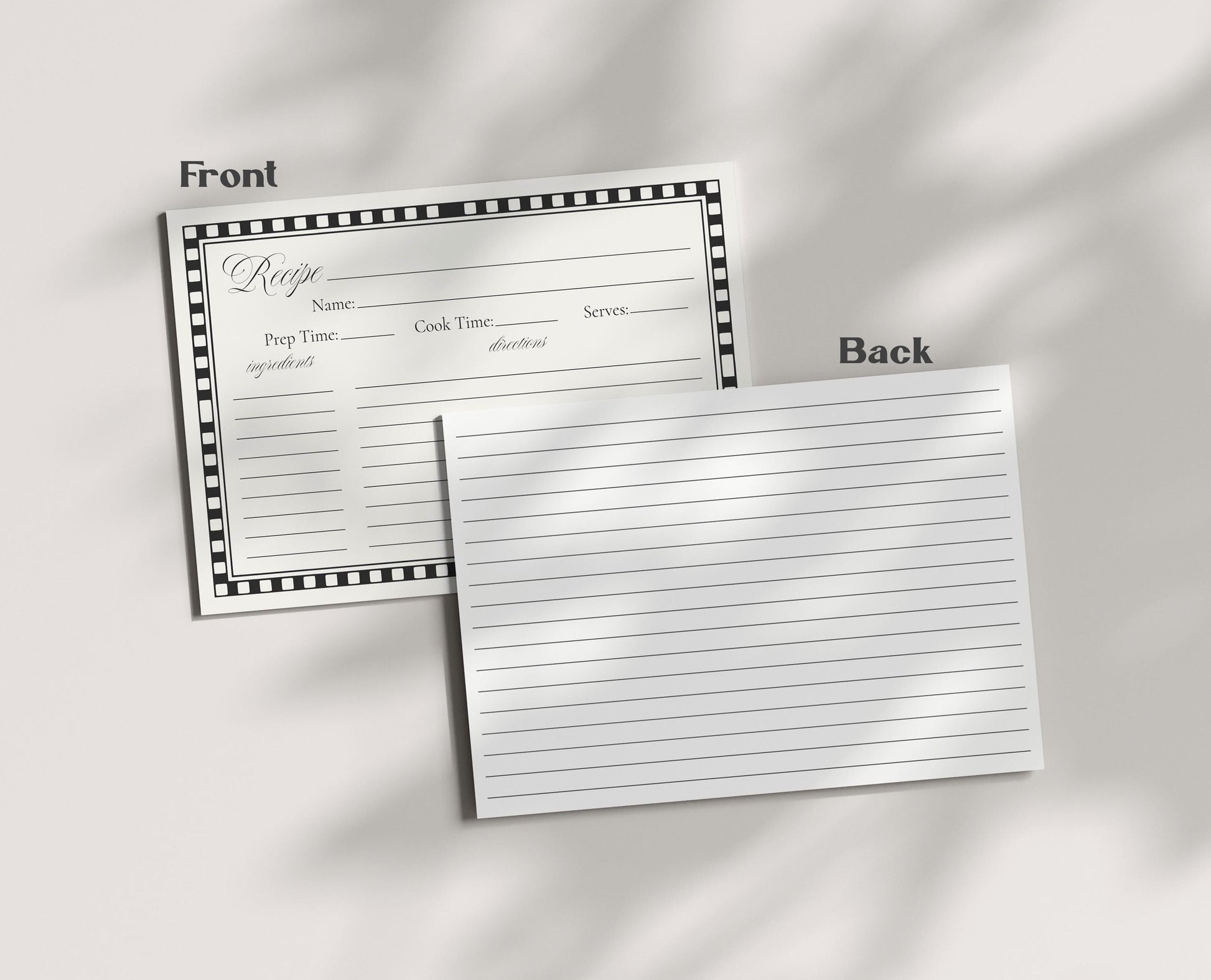 Black Harlequin Pattern Recipe Card Bridal Shower Template, Checkered Old Money Luxury Bridal Brunch WP1097