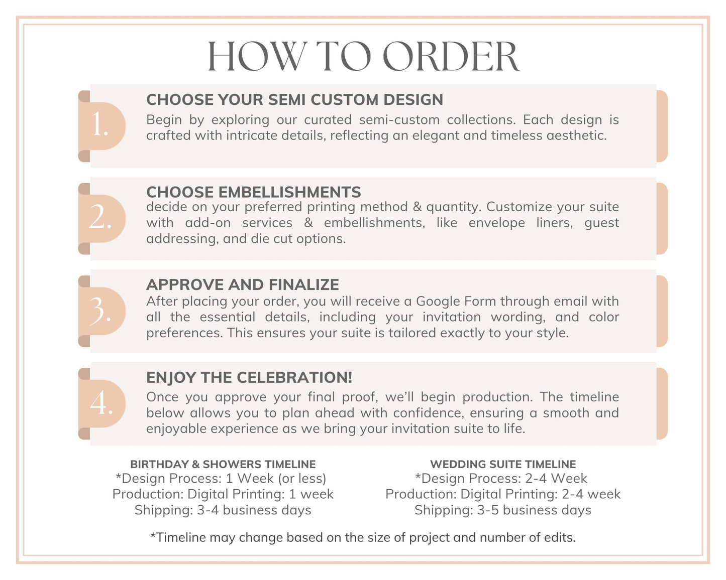 Brown Harlequin Pattern Wedding Invitation, Printed & Shipped, Wedding Stationery