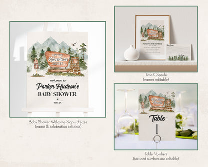 National Park Baby Shower Bundle Printable Template