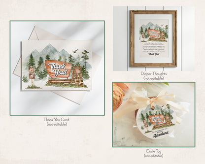 National Park Baby Shower Bundle Printable Template