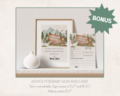 National Park Baby Shower Bundle Printable Template