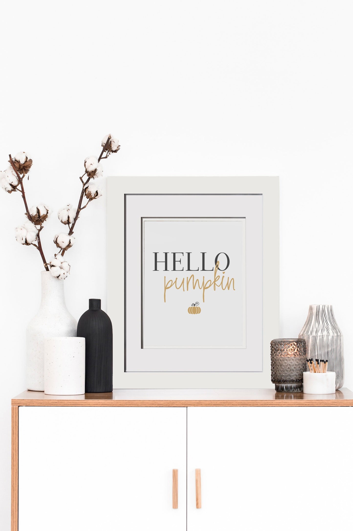 Hello Pumpkin, Fall Thanksgiving Decor, Friendsgiving Favors, Dining Room Table Setting Placemat Print