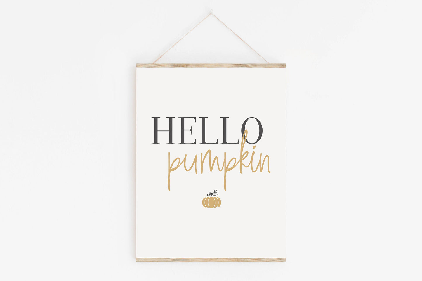 Hello Pumpkin, Fall Thanksgiving Decor, Friendsgiving Favors, Dining Room Table Setting Placemat Print