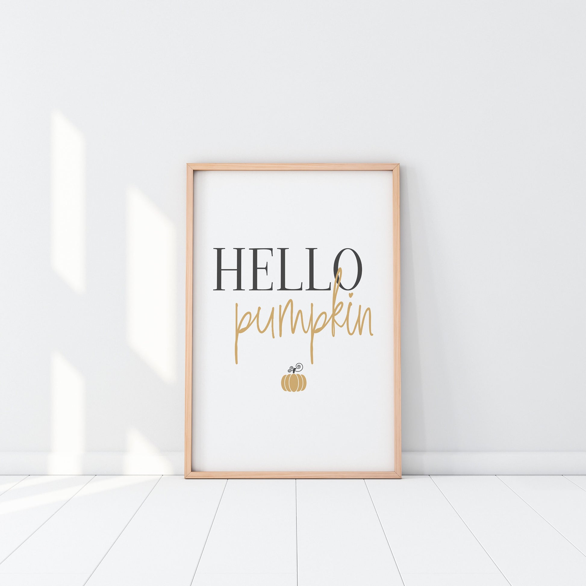 Hello Pumpkin, Fall Thanksgiving Decor, Friendsgiving Favors, Dining Room Table Setting Placemat Print