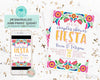 Fiesta Baby Shower Party Bundle Printable, fiesta baby sprinkle, INSTANT DOWNLOAD, Editable Template, fiesta banner, baby shower games