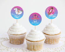  Ombre Pool Party Printable Cupcake Toppers, Favor Tags, birthday party decor, bachelorette party decor, sweet 16 party, INSTANT DOWNLOAD
