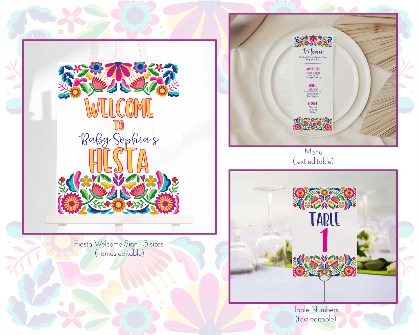 Fiesta Baby Shower Party Bundle Printable, fiesta baby sprinkle, INSTANT DOWNLOAD, Editable Template, fiesta banner, baby shower games