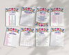 Fiesta baby shower games bundle, baby shower games template, Mexican shower games