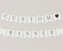  delicate wildflower party banner printable party decor|Happy Birthday Pennant, bridal shower banner|birthday party decor, baby shower banner