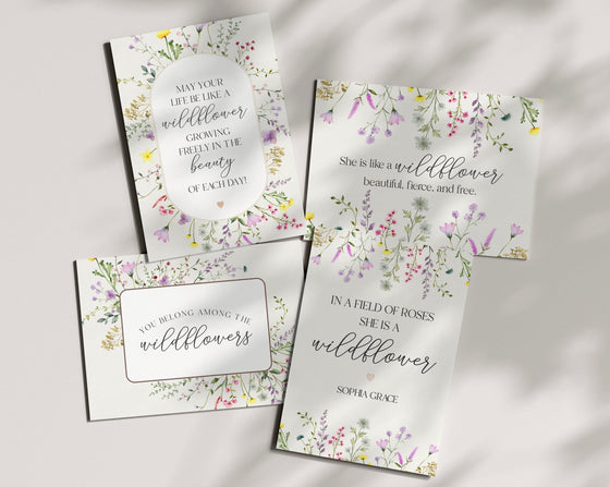 Delicate Wildflower Party Signage Printable Party Decor, wildflower baby shower decor, floral bridal shower print|wildflower printable party