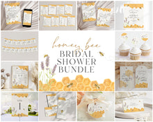  Honey Bee Bridal Shower Bundle Printable, Engagement Shower, wedding shower invites Template, Editable Template, Bridal Shower Games