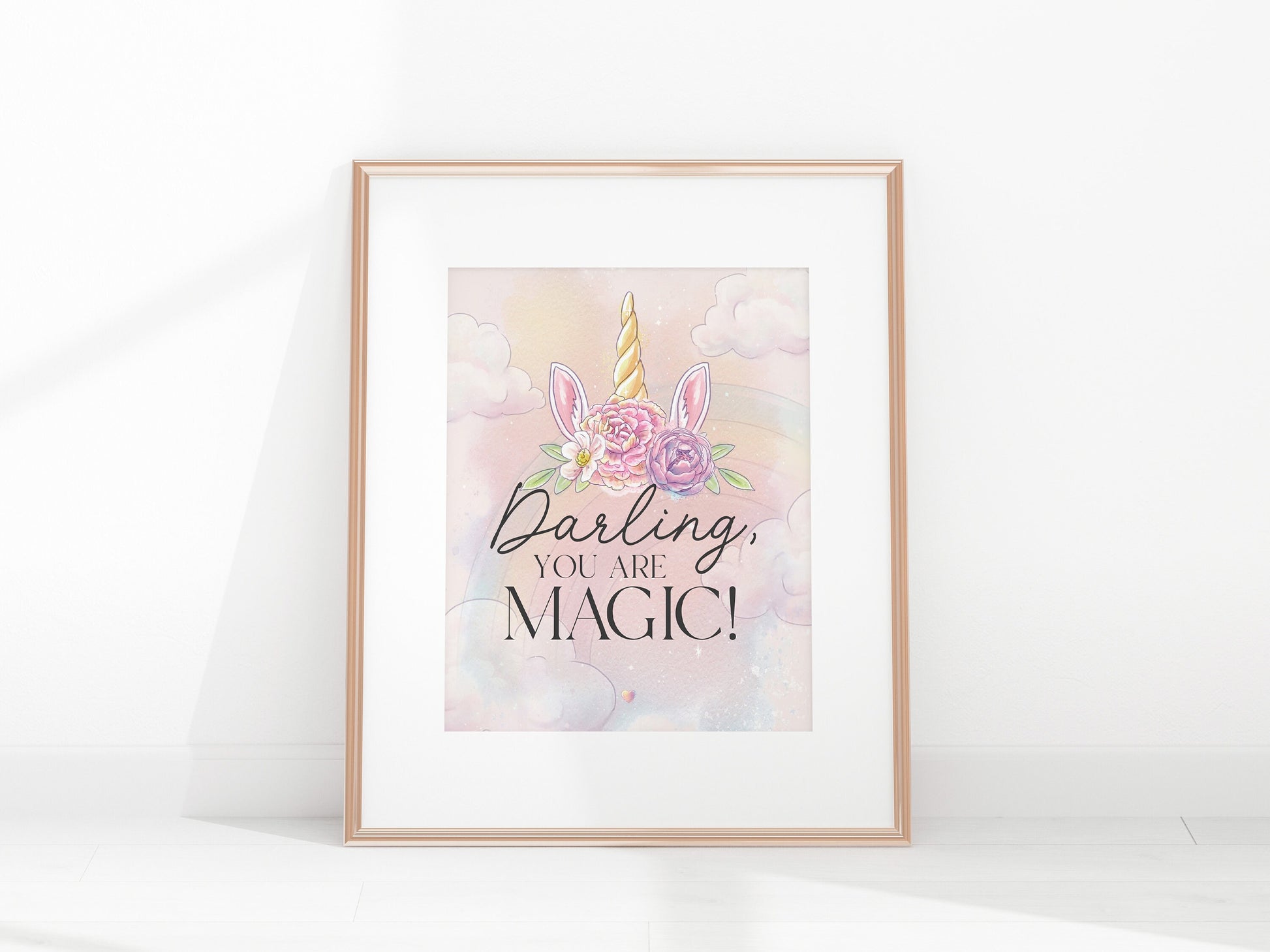 Unicorn Printable Birthday Party Decor, be a unicorn in a field of horses, rainbow unicorn party, stay magical, you are magic, girl birthday