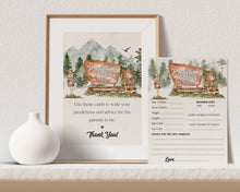  National Park advice and predictions for baby cards, summer outdoor baby shower, woodland baby shower, forest adventure baby shower for boy
