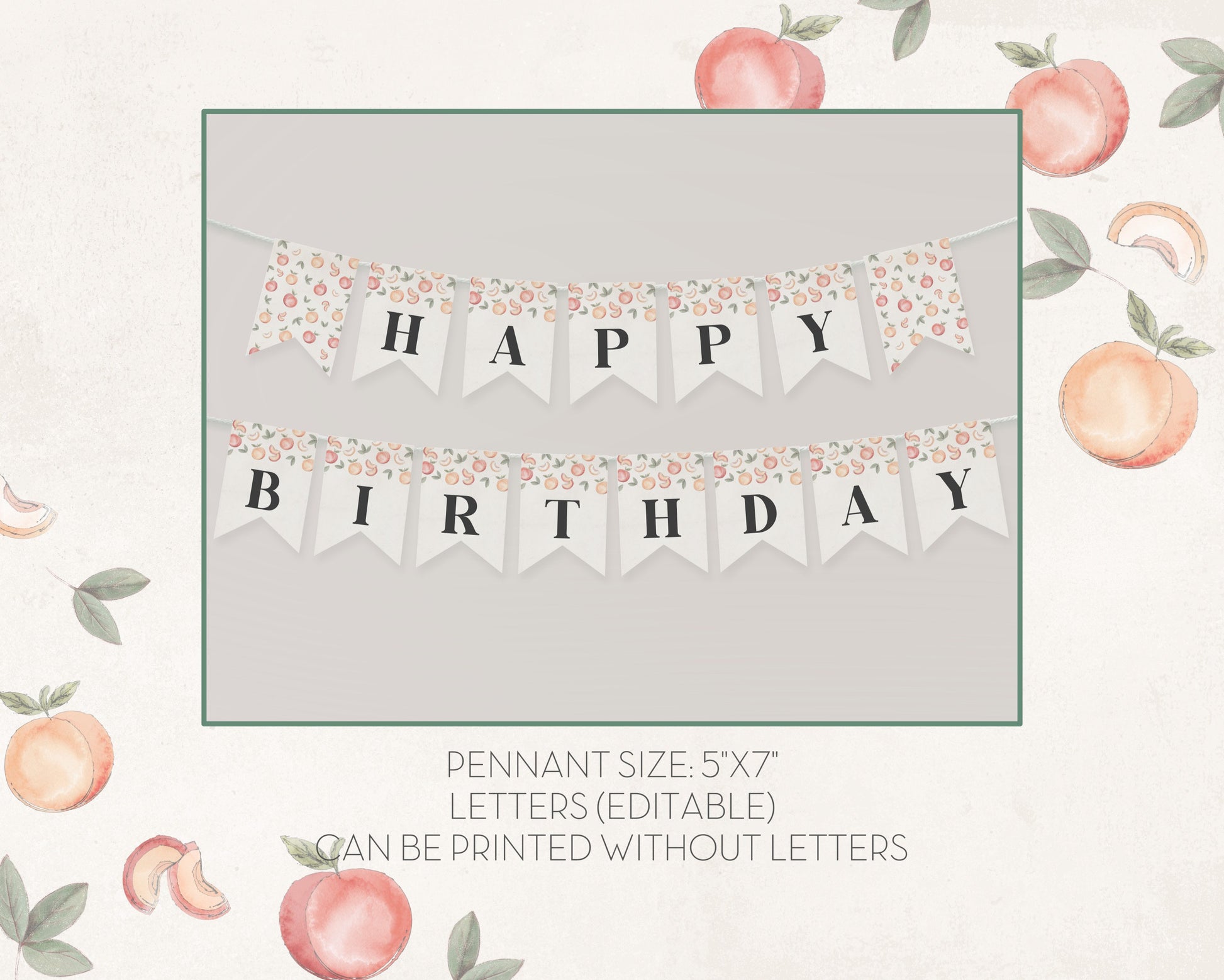 Sweet Little Peach Birthday Bundle Printable Template, sweet as a peach birthday, georgia peach birthday for girl, spring summer birthday