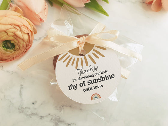 You are my Sunshine Favor Tags Printable Template, a little ray of sunshine is on the way boho sun birthday party gift tag sunshine birthday