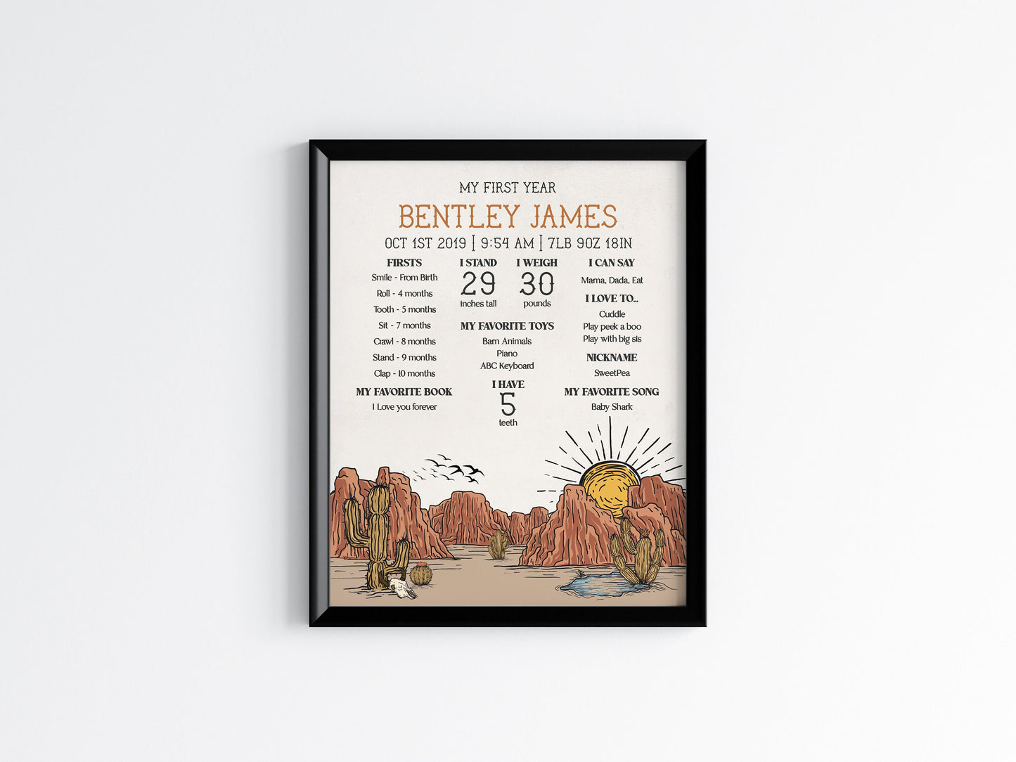 Wild West first rodeo milestone banner sign instant download cowboy first birthday for boy, western how the west was one poster template