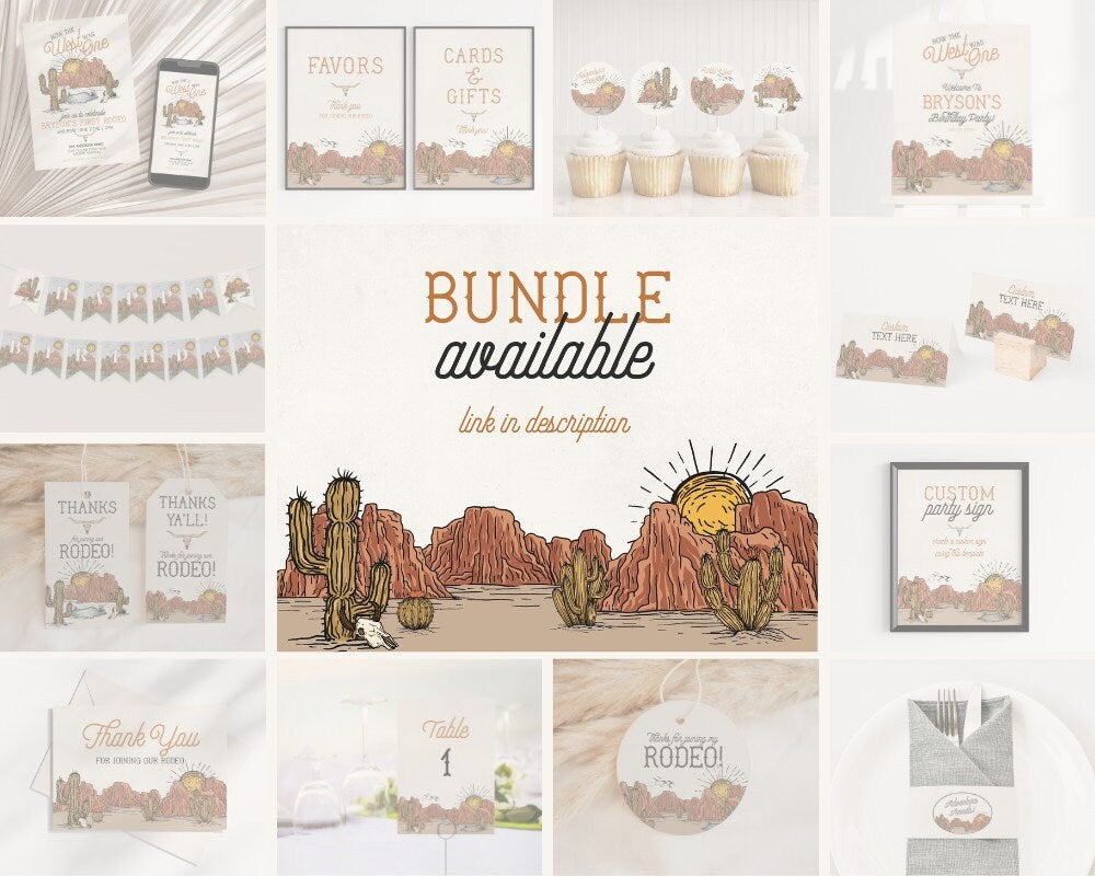 Wild West baby shower games bundle, western rodeo game package instant download, texas baby shower for boy, little cowboy shower