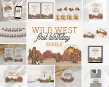  Wild West First Rodeo Birthday Party Bundle Printable, instant download cowboy invitation birthday for boy southwestern how the west was one