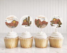  Wild West Theme Cupcake Toppers Printable, western rodeo baby shower for boy, texas party for little cowboy baby shower decoration, buckaroo