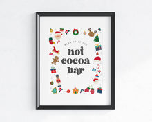 Oh What Fun Winter Hot Cocoa Bar Sign Instant Download, gender neutral birthday party printable, Christmas winter 1st birthday party for boy