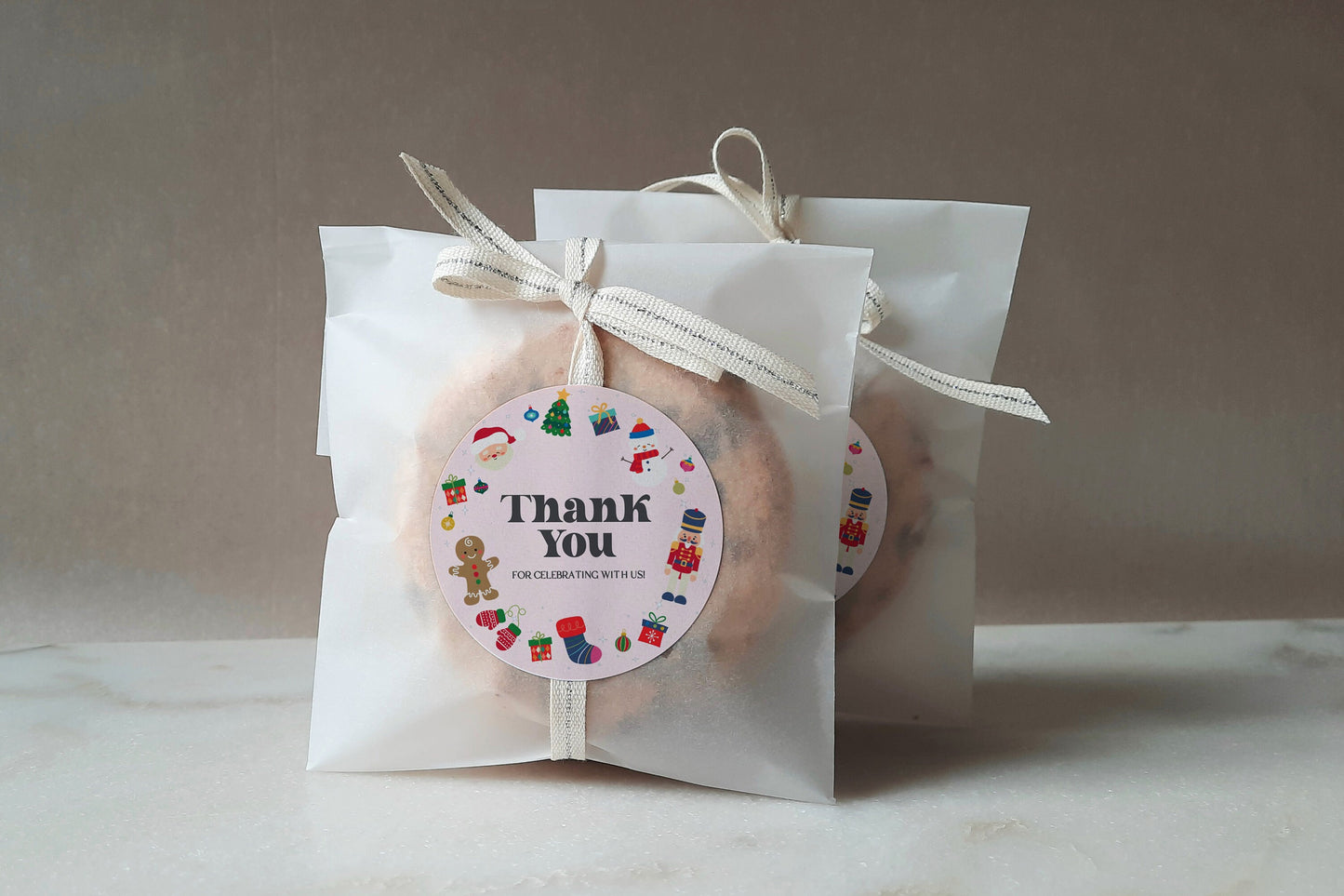 Pink Oh What Fun December Birthday or Baby Shower Favor Tags Instant Download, pink Christmas December winter 1st birthday party for girl