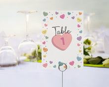  Little Sweetheart Candy Table Number Cards Printable Template for Baby Shower or Birthday Party, instant download February valentine banquet