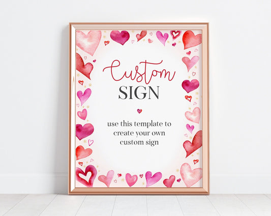 Little Sweetheart Custom Sign Printable Party Decor