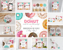  Donut Sprinkles Birthday Party Bundle Printable Template, Oh Sweet Donut Birthday for Girl Sweet Celebration You Donut want to miss this