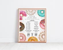  Donut Sprinkles My First Year Milestone Sign Template, Sweet One Donut 1st Birthday for Girl, Sweet Celebration Sprinkled With Love Birthday