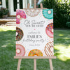 Donut Sprinkles Birthday Party Welcome Sign Template, Sweet Donut Birthday for Girl Sweet Celebration Sprinkled With Love, Oh Sweet Birthday