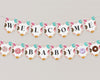 Donut Sprinkles Baby Shower Banner Printable Template, Donuts and Diapers Baby Sprinkle for Girl, Sweet Celebration Sprinkled with Love