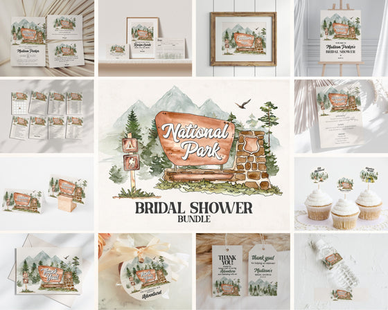 National Park Bridal Shower Bundle Printable