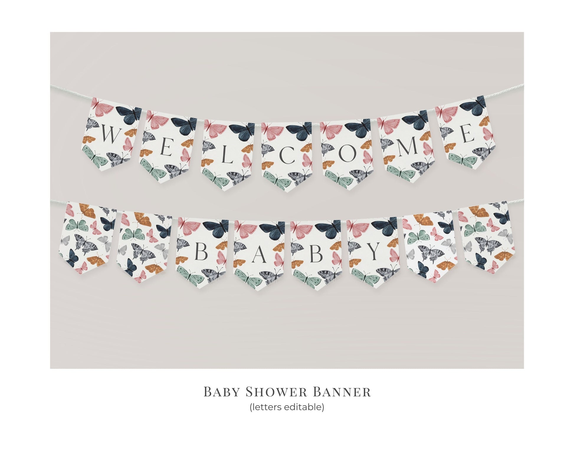 boho-butterfly-baby-shower-bundle-printable-template-wilde-peach-party for Free Printable Butterfly Birthday Banner Boho Butterfly Baby Shower Bundle Printable Template – Wilde Peach Party for Free Printable Butterfly Birthday Banner