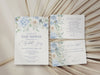 Blue Floral Baby Shower Printable Bundle, Blue Baby in Bloom baby shower for spring, Light Blue Hydrangeas Flowers instant download