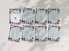  Mint Strawberry Baby Shower Games Set Printable Template,